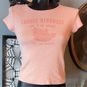 American Eagle Pink Graphic baby Tee